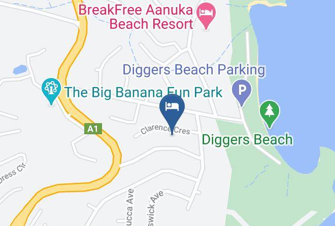 Coffs Harbour - Seascape At Diggers Beach Maps