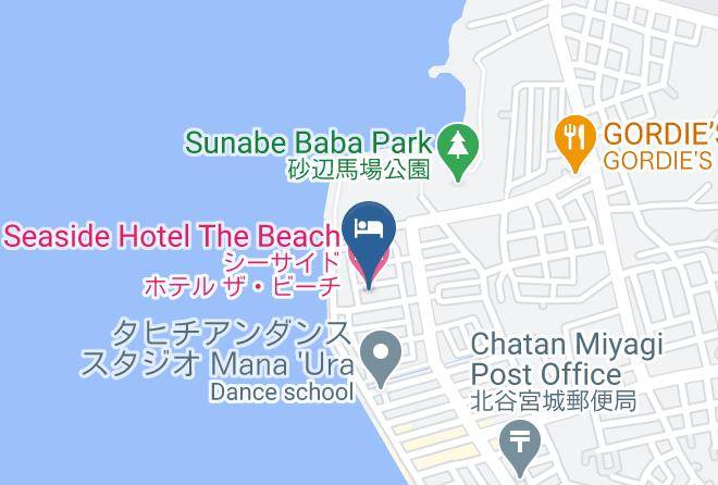 Chatan Townnakagami District - Seaside Hotel The Beach Maps