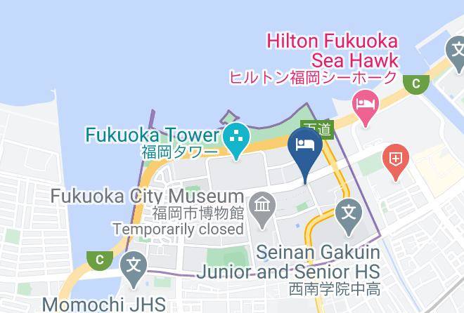 Fukuoka City Sawara Ward - Seaside Hotel Twins Momochi Maps
