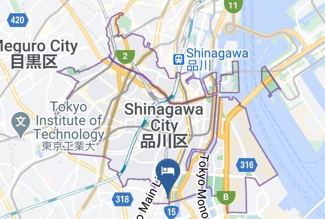 Shinagawa Ward - Seaside Inn Omori Maps
