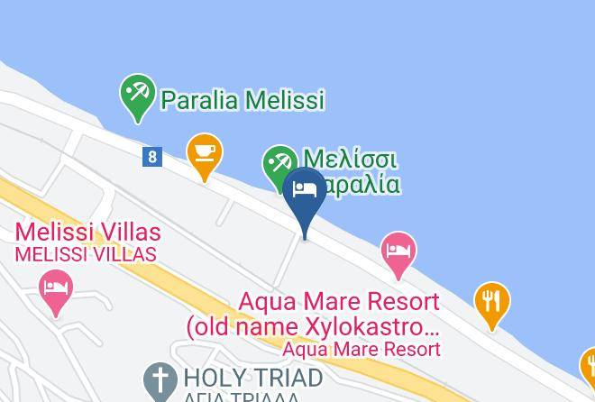 Korinthia - Seaside Maisonette In Corinthian Gulf Maps