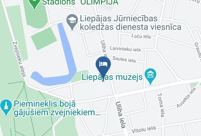 Seaside Park Apartment Map - Liepaja