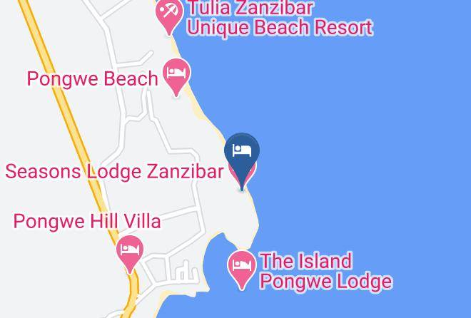 Seasons Lodge Zanzibar Map