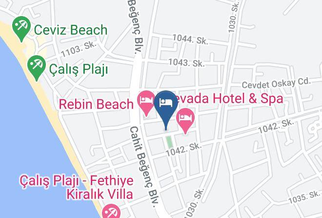 Seastar Apart Hotel Map - Mugla - Fethiye
