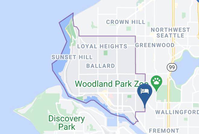 King - Seattle Glamping Zen Den Fremont Ballard Maps