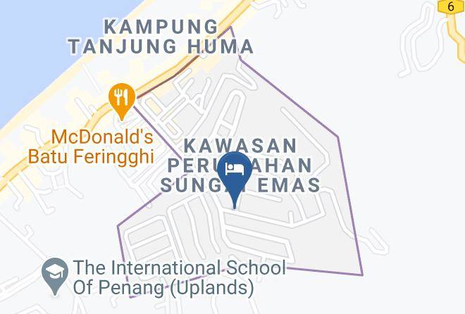 Batu Ferringhi - Seaview Condominium Maps