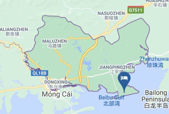 Fangchenggang - Seaview Seawall Traders Hotel Maps
