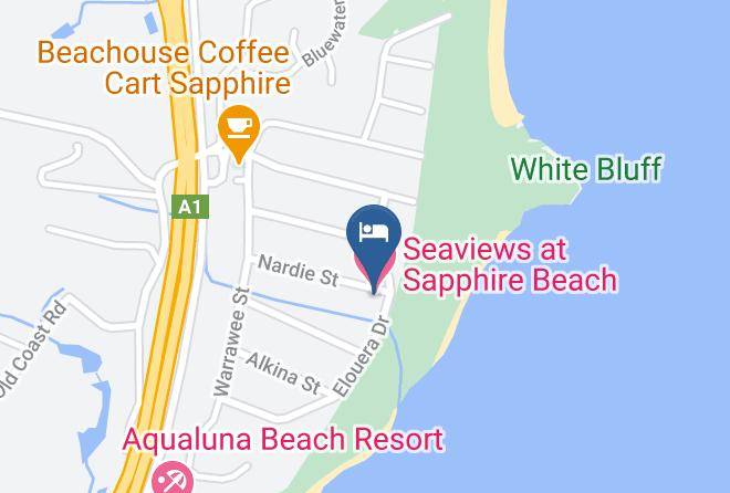 Coffs Harbour - Seaviews At Sapphire Beach Maps