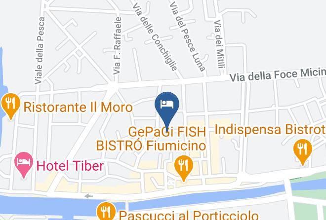 Seccy Hotel Fiumicino Boutique Map