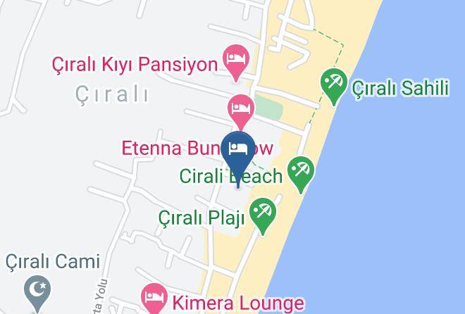 Antalya - Secret Garden Bungalows & Tent Hotel Maps