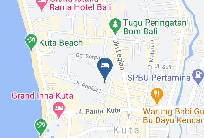 Secret Garden Inn Map