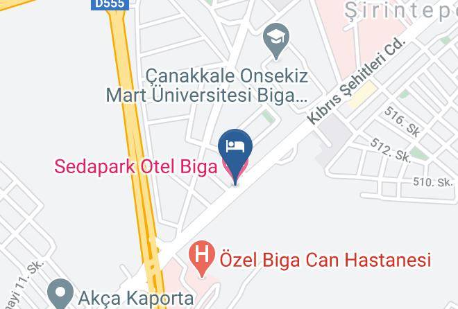 Biga - Sedapark Otel Biga Maps