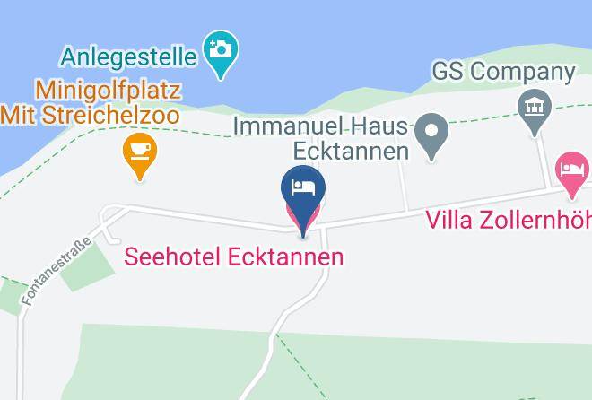 Mecklenburgische Seenplatte - Seehotel Ecktannen Maps