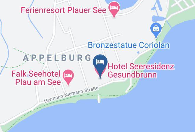 Ludwigslust Parchim - Hotel Seeresidenz Gesundbrunn Maps