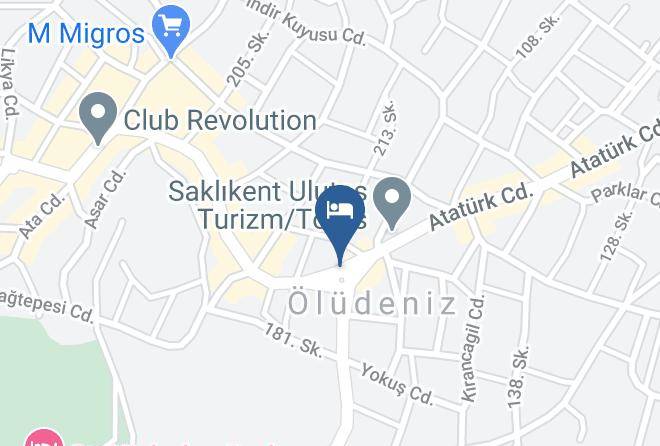 Fethiye - Sefa Otel Maps