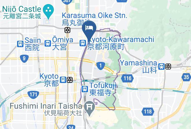 Kyoto City Higashiyama Ward - Seiji An Machiya Residence Inn Maps