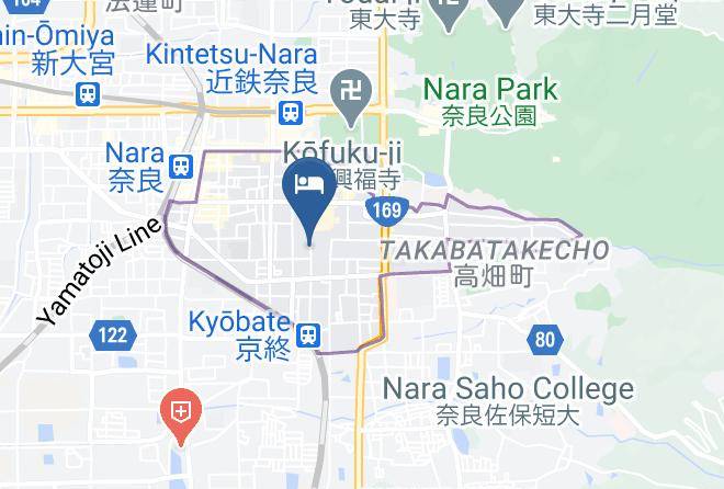 Nara City - Seikanso Ryokan Maps