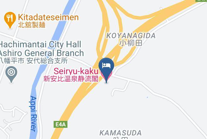 Hachimantai City - Seiryu Kaku Maps