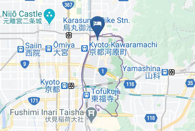 Kyoto City Higashiyama Ward - Seiun An Maps