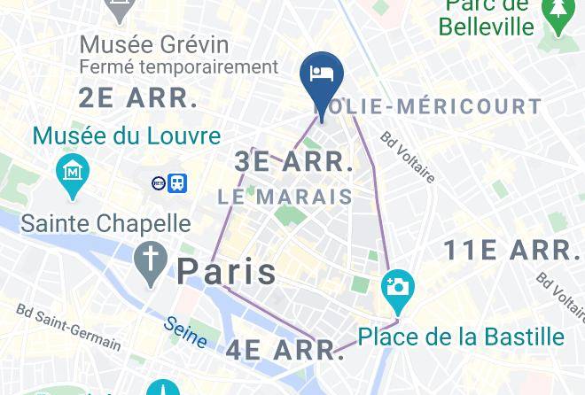 Paris - Sejour Haut Marais Maps