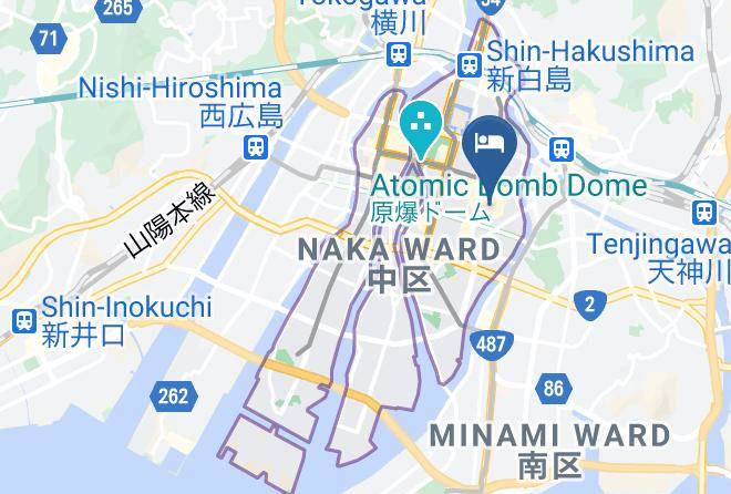 Hiroshima City Naka Ward - Sejour Inn Nagarekawa Maps