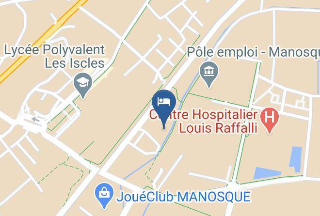 Alpes De Haute Provence - Sejours & Affaires Manosque Moulin Neuf Maps