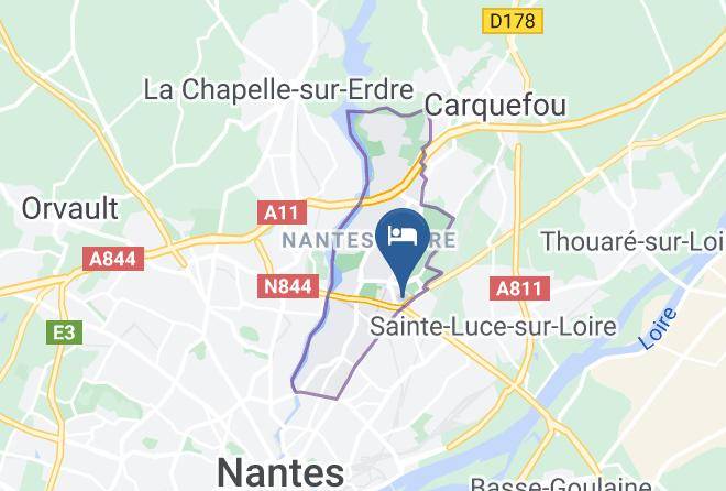 Sejours & Affaires Nantes La Beaujoire Map