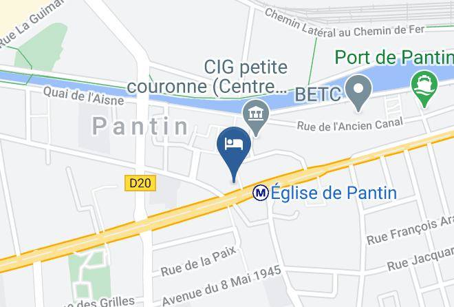 Seine St Denis - Sejours & Affaires Pantin Charles De Gaulle Maps