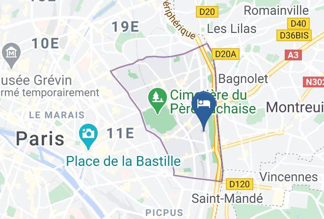 Paris - Sejours & Affaires Paris Davout Maps