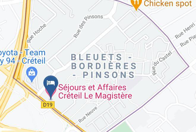 Val De Marne - Sejours Et Affaires Creteil Le Magistere Maps