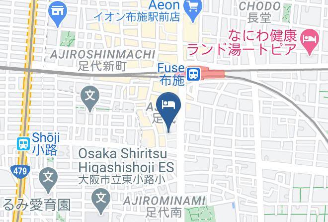 Higashiosaka City - Sekai Hotel Fuse Maps