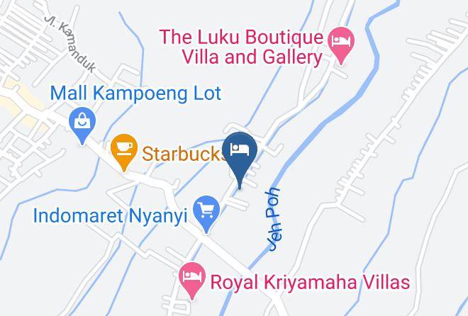 Tabanan Regency - Sekar Arum Riverside Resort Maps