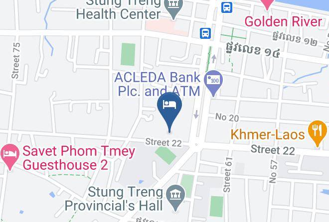 Stueng Traeng Town - Sekong Star Hotel Maps