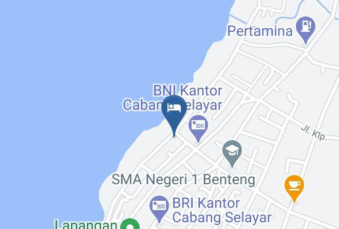 Selayar Islands Regency - Selayar Beach Hotel Maps