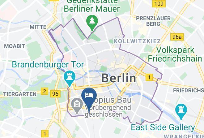 Select Hotel Berlin The Wall Map