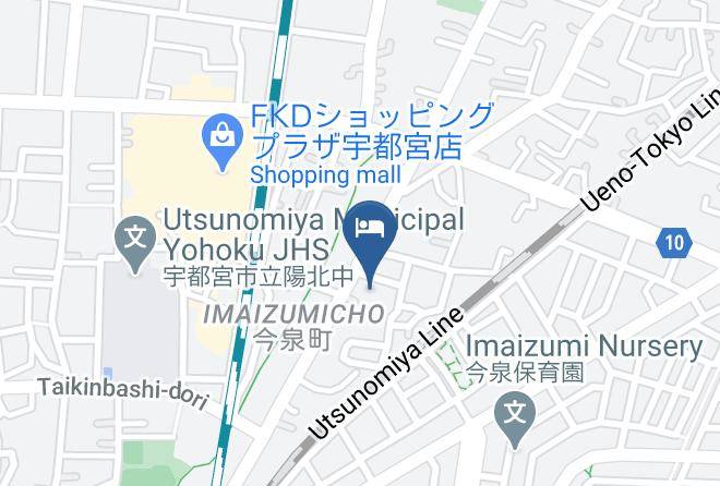Utsunomiya City - Select Inn Utsunomiya Maps