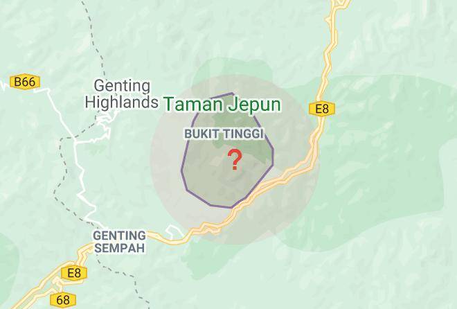 Bentong - Selesa Hotel Bukit Tinggi Maps