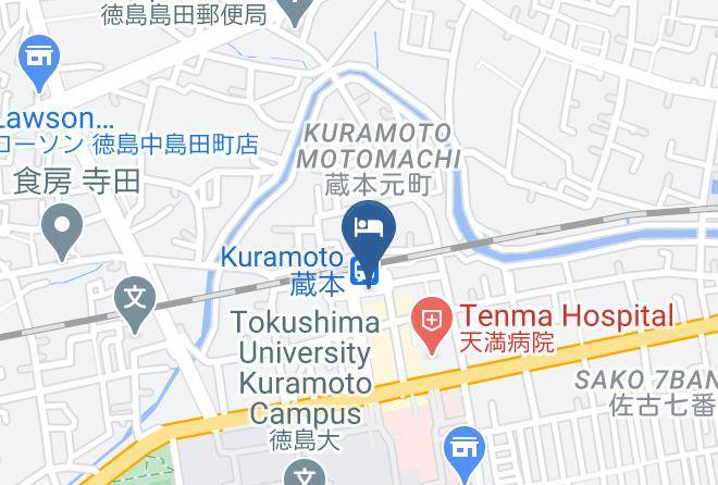 Tokushima City - Self Inn Tokusima Kuramotoekimae Maps