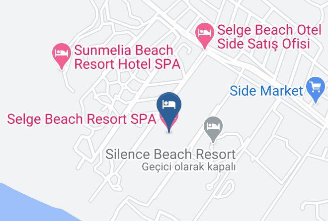 Selge Beach Resort Spa Map - Antalya