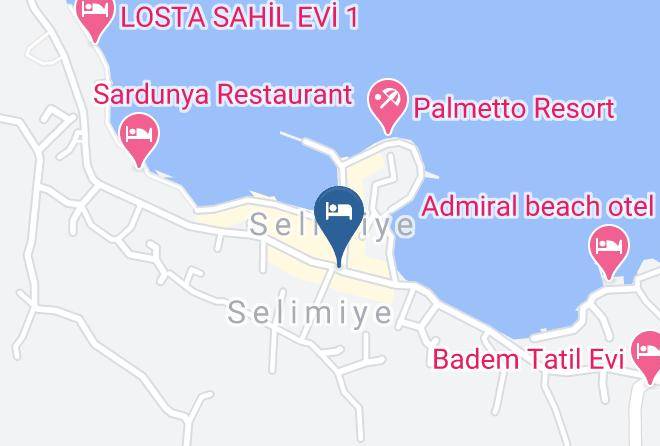 Mugla - Selimiye Denizkizi Hotel Maps
