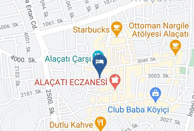 Cesme - Selin Otel & Cafe Maps
