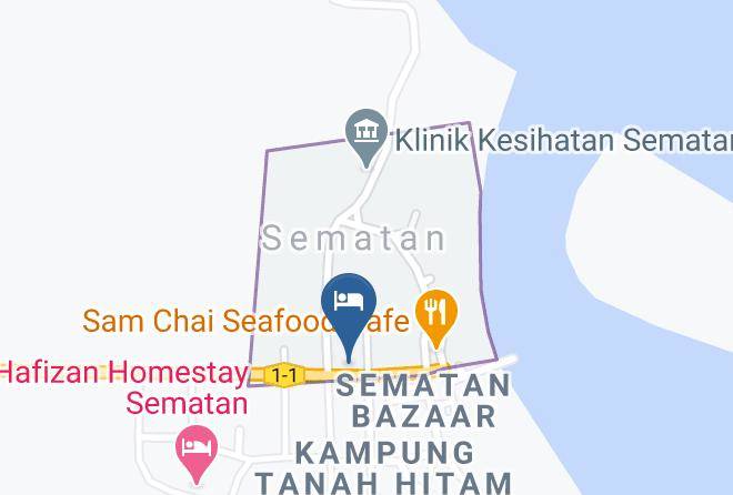 Bahagian Kuching - Sematan Hotel Maps