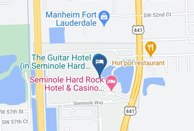 The Oasis Tower At Seminole Hard Rock Map