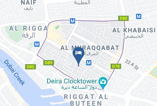 Dubai - Semiramis Hotel Maps