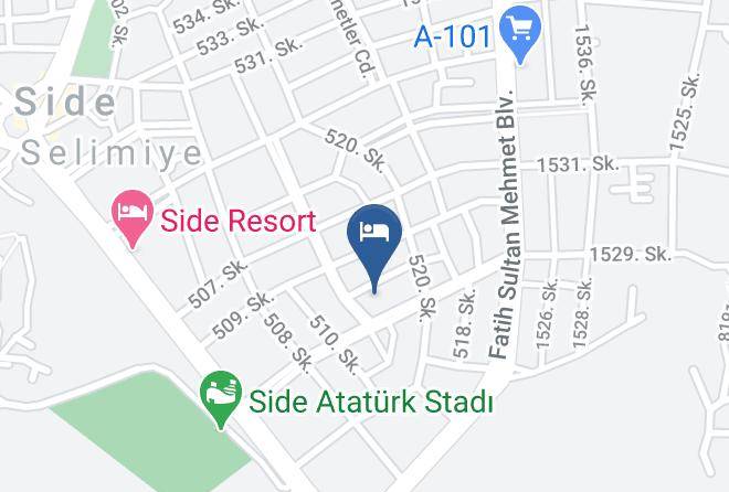 Manavgat - Semoris Hotel Maps