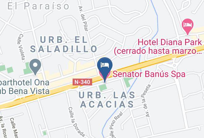 Malaga - Senator Banus Spa Hotel Maps