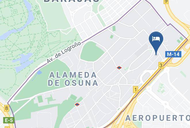 Senator Barajas Hotel Map