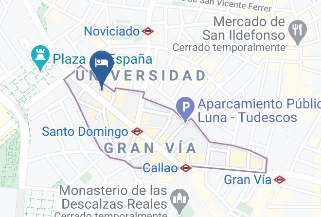 Madrid - Senator Gran Via Spa Hotel Maps