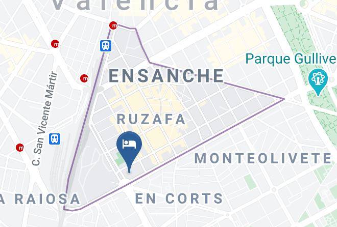 Valencia - Senator Parque Central Hotel Maps