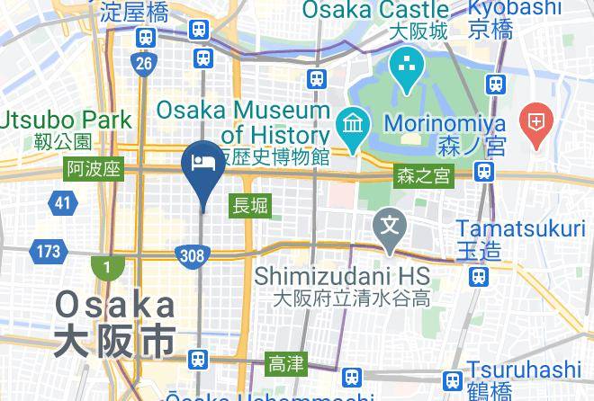 Osaka City Chuo Ward - Semba Hostel Maps